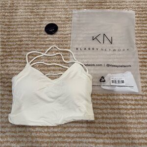 Klassy Network strappy back crop size small